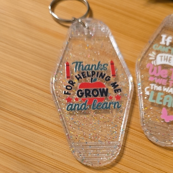 Colorful Teacher Keychains Set - Picture 2 of 4